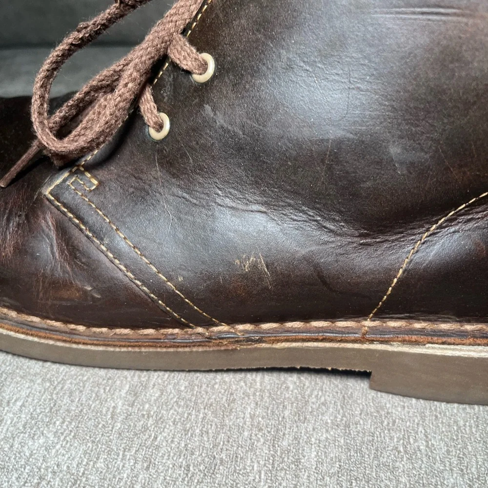 Men's Brown Leather Chukka Boots - Picture 5 of 7